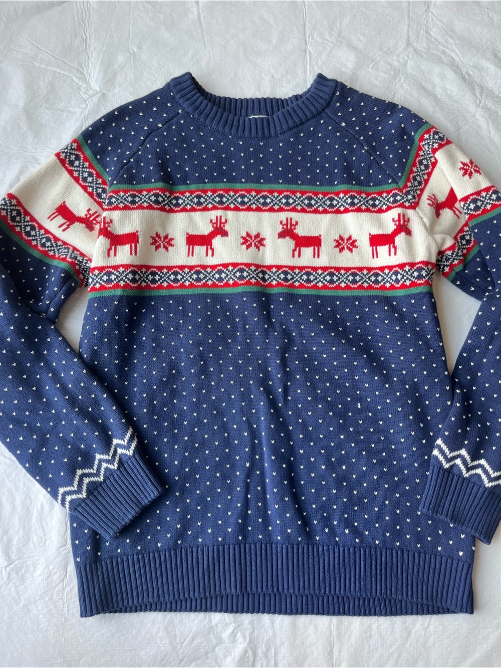 Hanna Andersson Fair Isle Reindeer Christmas Sweater